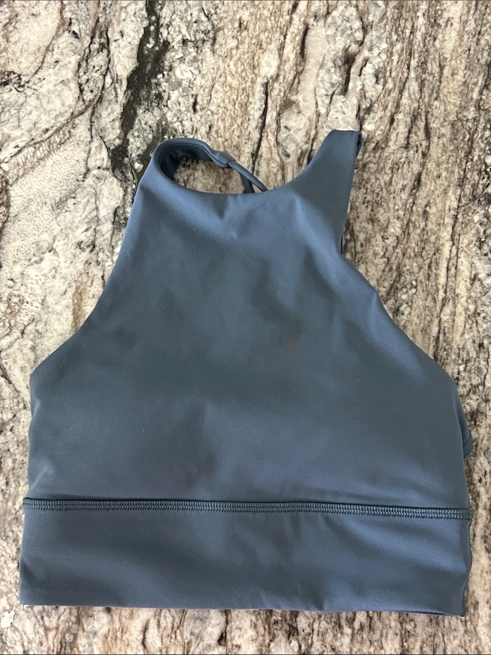 Lululemon Size 2 Strappy Sports Bra in Slate Blue Like New